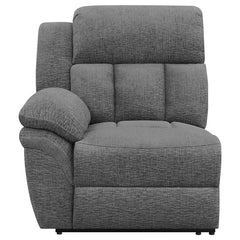 Bahrain Upholstered Motion Loveseat Charcoal - 609542