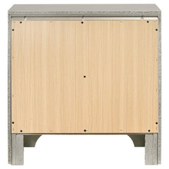 Salford 2-drawer Nightstand Metallic Sterling - 222722