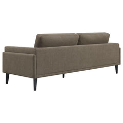 Rilynn 2-piece Upholstered Track Arm Sofa Set Brown - 509521-S2