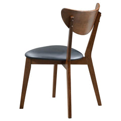 Jedda 5-piece Dining Room Set Dark Walnut and Black - 105361-S5