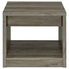 Felix 1-drawer Engineered Wood Side End Table Grey Driftwood - 707727