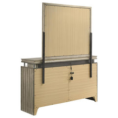 Giselle 8-drawer Dresser with Mirror Rustic Beige - 224393M