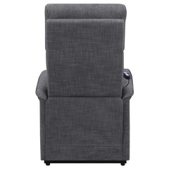 Herrera Upholstered Power Lift Massage Chair Charcoal - 609406P