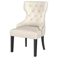 Baney Upholstered Parson Dining Side Chair with Tufted Back Beige - 115572