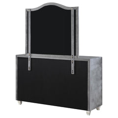 Deanna 7-drawer Rectangular Dresser with Mirror Grey - 205103M