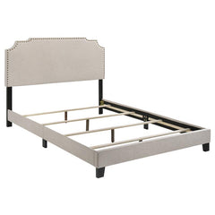 Tamarac Upholstered Eastern King Panel Bed Beige - 310061KE