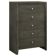 Serenity 5-piece Eastern King Bedroom Set Mod Grey - 215841KE-S5