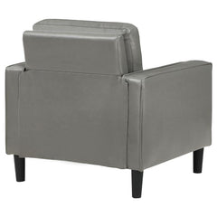 Ruth Upholstered Track Arm Accent Chair Grey - 508367