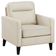 Jonah 3-piece Upholstered Track Arm Sofa Set Ivory - 509651-S3