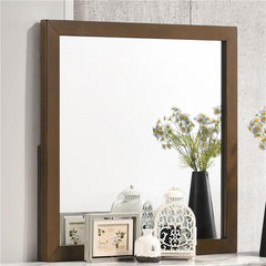 Mays Rectangular Dresser Mirror Walnut Brown - 215964