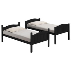 Arlo Wood Twin Over Twin Bunk Bed Black - 405053BLK
