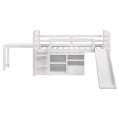 Millie Twin Workstation Loft Bed White - 400330T