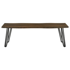 Topeka 6-piece Dining Set Mango Cocoa and Gunmetal - 193851-S6