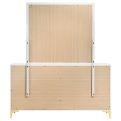 Kendall 6-drawer Dresser with Mirror White - 224403M
