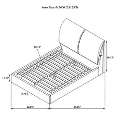 Gwendoline Upholstered Queen Panel Bed White - 306040Q