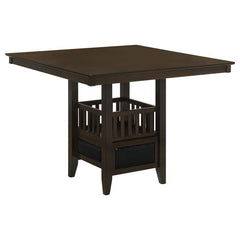 Jaden Square Counter Height Table with Storage Espresso - 100958