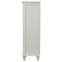 Sandy Beach 8-drawer Door Chest Storage Cream White - 201308