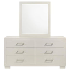 Jessica 6-drawer Dresser with Mirror White - 202993M