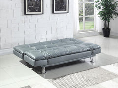 Dilleston Upholstered Tufted Convertible Sofa Bed Grey - 500096