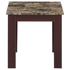 Rhodes 3-piece Faux Marble Top Coffee Table Set Brown - 700395