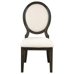 Twyla 5-piece Round Dining Set Dark Cocoa and Cream - 115101-S5