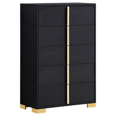 Marceline 5-piece Queen Bedroom Set Black - 222831Q-S5