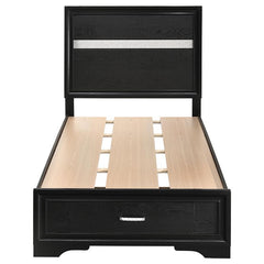 Miranda 4-piece Twin Bedroom Set Black - 206361T-S4