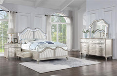 Evangeline 4-piece Eastern King Bedroom Set Silver Oak - 223390KE-S4