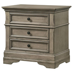 Manchester 3-drawer Nightstand Wheat Brown - 222892