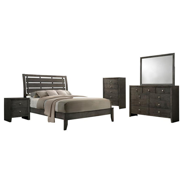 Serenity 5-piece Eastern King Bedroom Set Mod Grey - 215841KE-S5