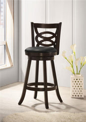 Calecita Swivel Bar Stools with Upholstered Seat Cappuccino (Set of 2) - 101930