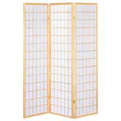 Carrie 3-Panel Room Divider Folding Shoji Screen Natural - 4621