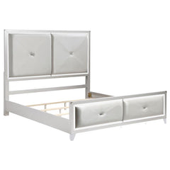 Larue 5-piece California King Bedroom Set Silver - 224491KW-S5