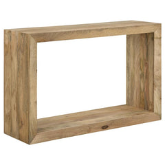 Benton Rectangular Solid Wood Sofa Console Table Natural - 704839
