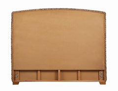 Laughton Woven Banana Leaf Queen Panel Headboard Amber - 300501QB1