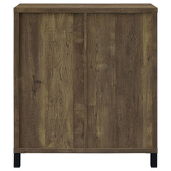 Arlington Bar Cabinet with Sliding Door Rustic Oak - 182852