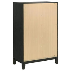 Valencia 5-piece Eastern King Bedroom Set Black - 223041KE-S5