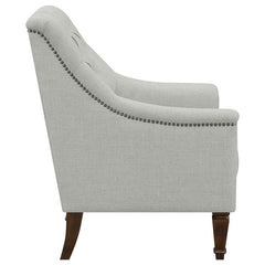 Avonlea 3-piece Upholstered Sloped Arm Sofa Set Grey Fabric - 505641-S3