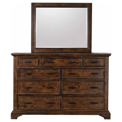 Elk Grove 9-drawer Dresser with Mirror with Jewelry Tray Vintage Bourbon - 203893M