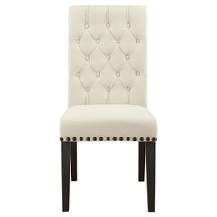 Phelps Rectangular Trestle Dining Set Antique Noir and Beige - 121231-S5