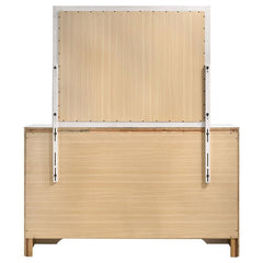 Miranda 7-drawer Dresser with Mirror White and Rhinestone - 205113M