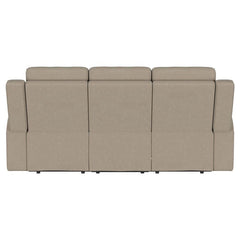 Brentwood Upholstered Motion Reclining Sofa Taupe - 610281