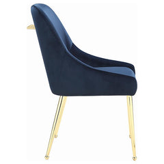 Mayette Parsons Wingback Dining Side Chairs Dark Ink Blue (Set of 2) - 192492