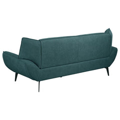 Acton 3-piece Upholstered Flared Arm Sofa Set Teal Blue - 511161-S3