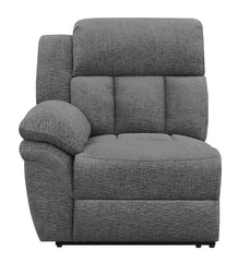 Bahrain Upholstered LAF Recliner Charcoal - 609540LR