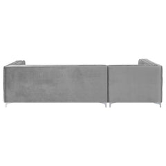 Bellaire Upholstered Storage Chaise Sectional Sofa Grey - 508280