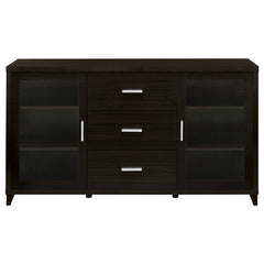 Lewes 2-door Engineered Wood 60" TV Stand Cappuccino - 700881
