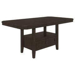 Prentiss 5-piece Rectangular Counter Height Dining Set with Butterfly Leaf Cappuccino - 193108-S7