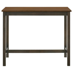 Connie 4-piece Counter Height Set Chestnut and Dark Brown - 192090