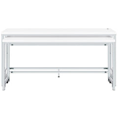 Jackson 5-piece Multipurpose Counter Height Table Set White and Chrome - 182715
